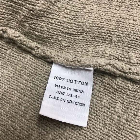 HABITAT CLOTHES TO LIVE IN 100% Tan Cotton Knit Open Front Cardigan Sweater * S - Picture 9 of 12